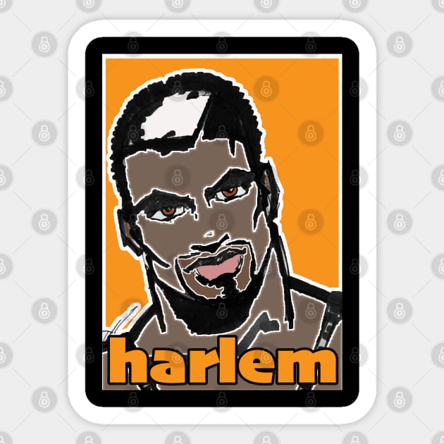 Harlem Guy Graphic Sticker by LupiJr